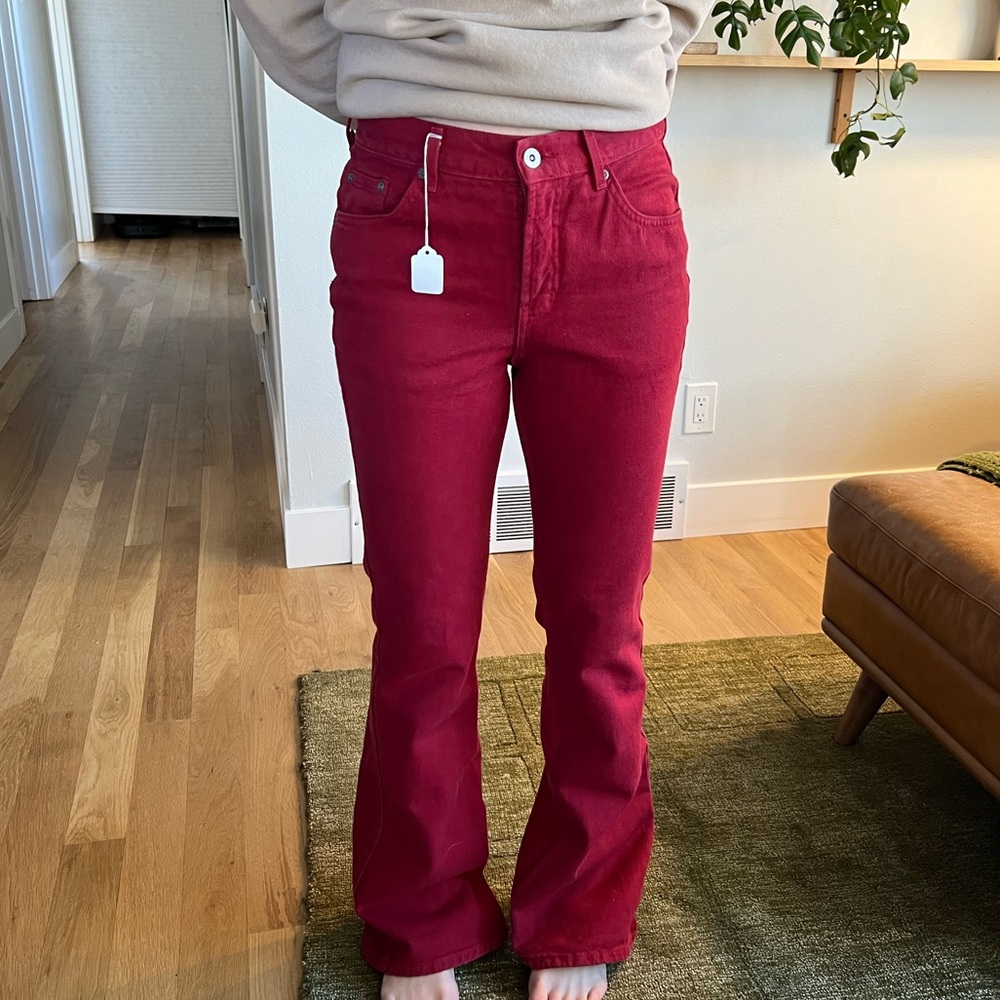 Canyon River Blues VTG Y2K Flare red denim